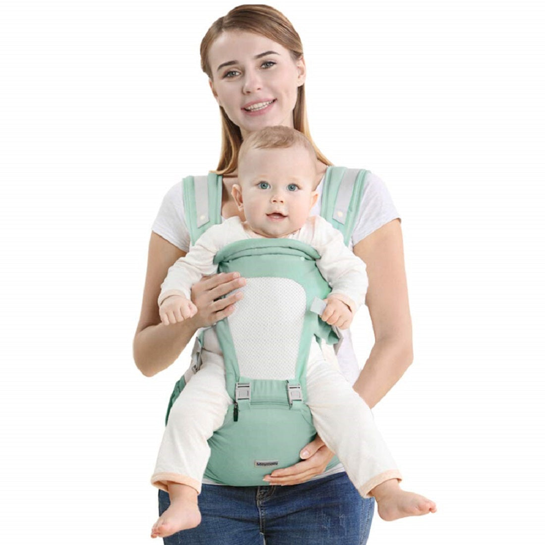 6-in-1 Baby Carrier with Hip Seat & Breathable Mesh (6-18 Months)